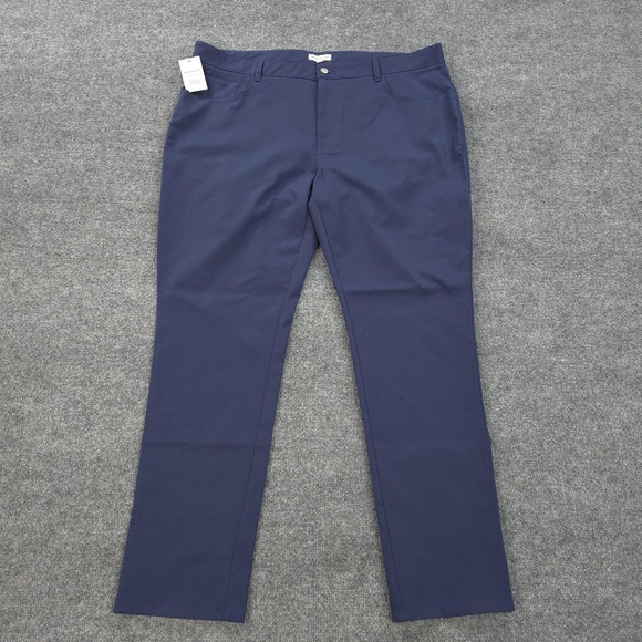 Peter Millar Pants Mens 42x32 Blue EB66 Performance 5 Pocket Crown Sport Golf